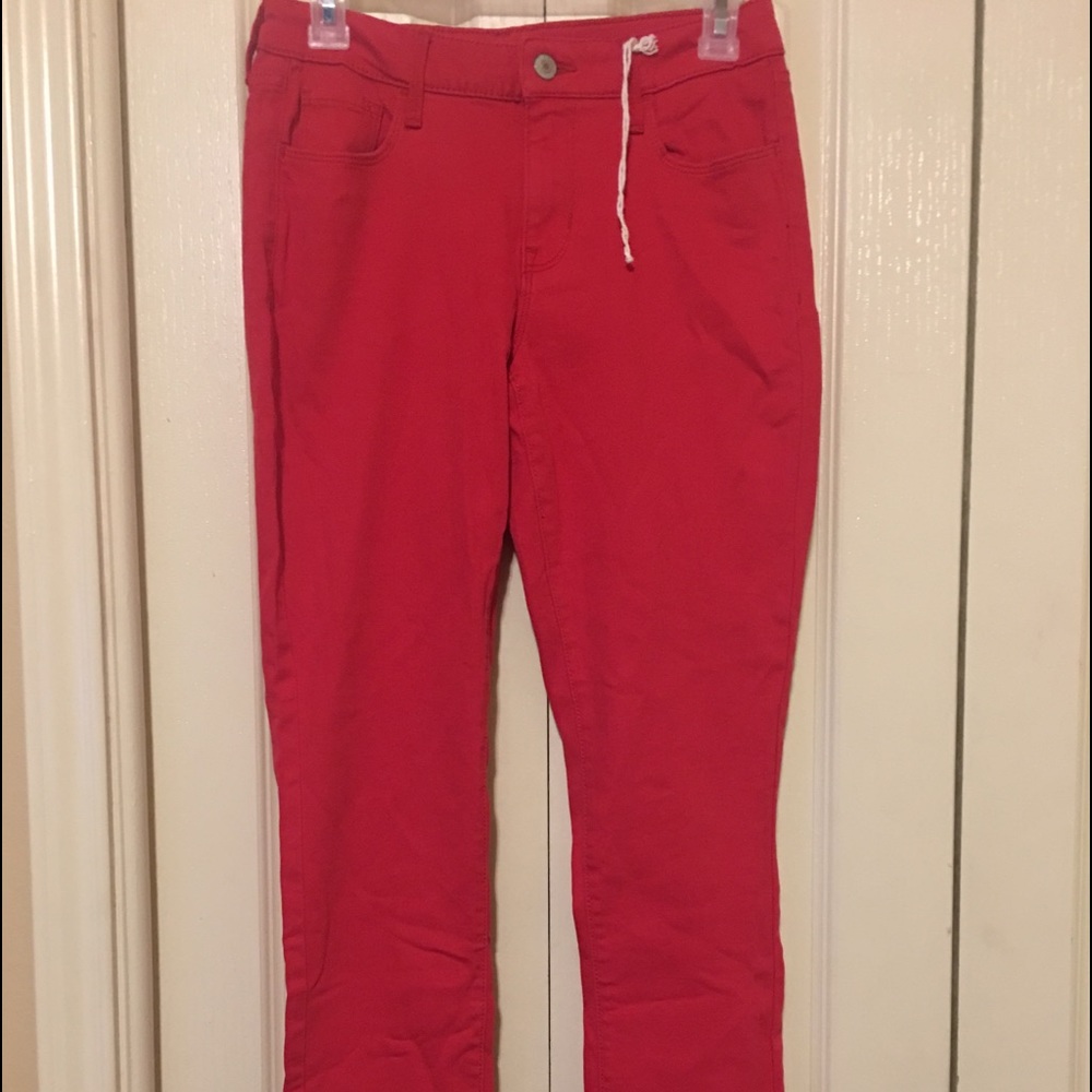 Old Navy red skinny Jean size 4.